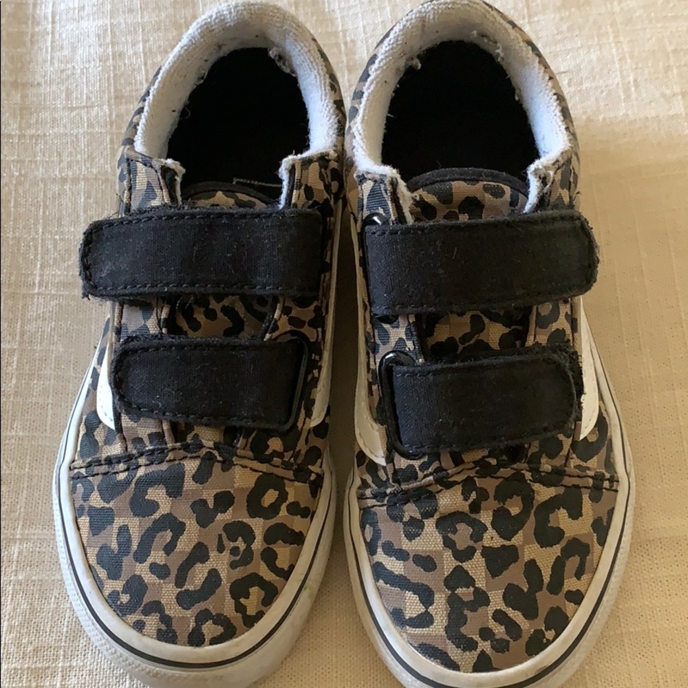 Girls leopard Vans Size 11